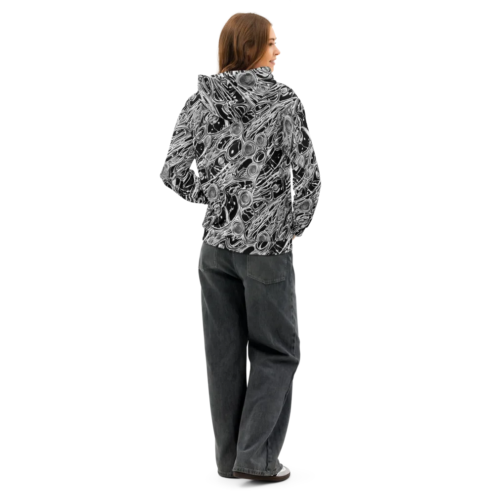 Inkwood Spiral on Cotton Hoodie — Back