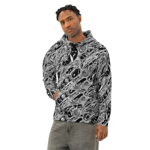 Inkwood Spiral on a Cotton Hoodie