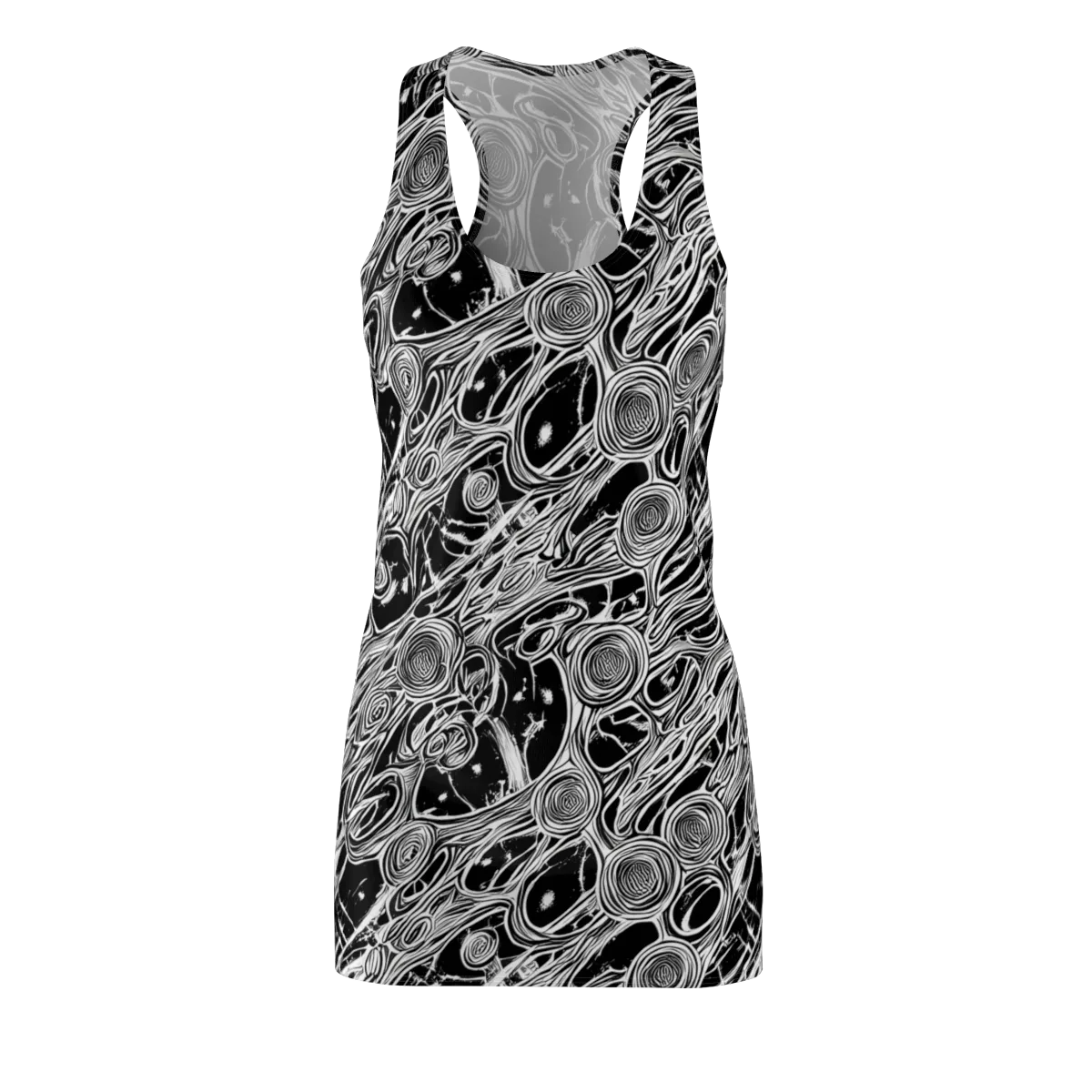 Inkwood Spiral on Racerback Dress — Front