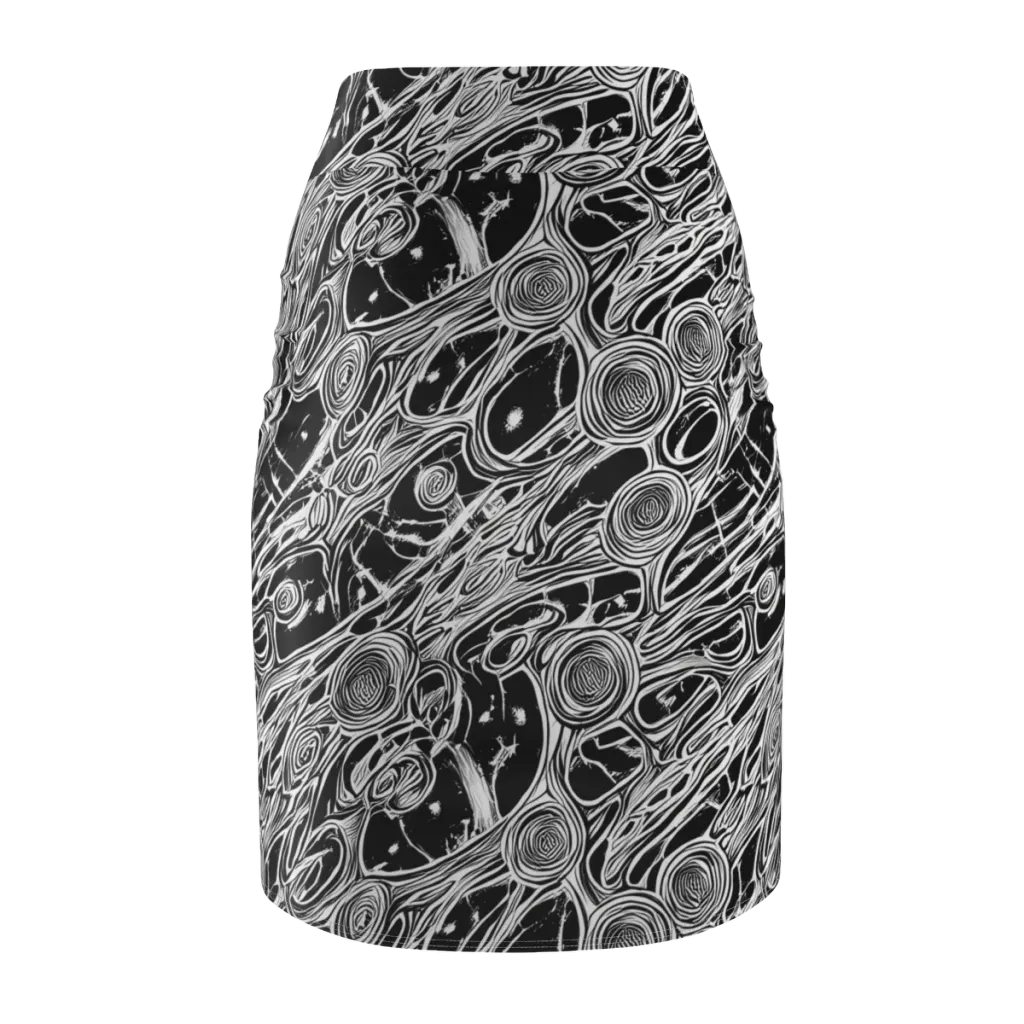 Inkwood Spiral on Pencil Skirt — Back