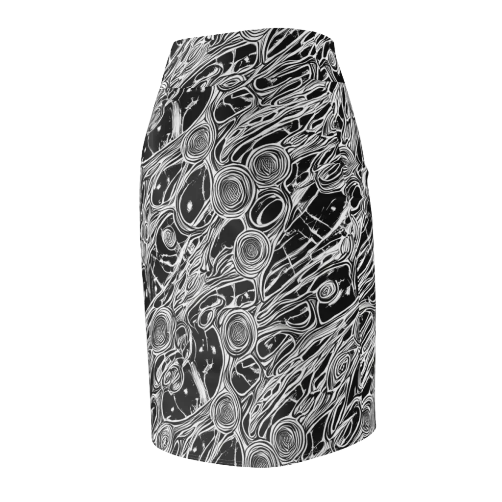 Inkwood Spiral on Pencil Skirt — Back Side