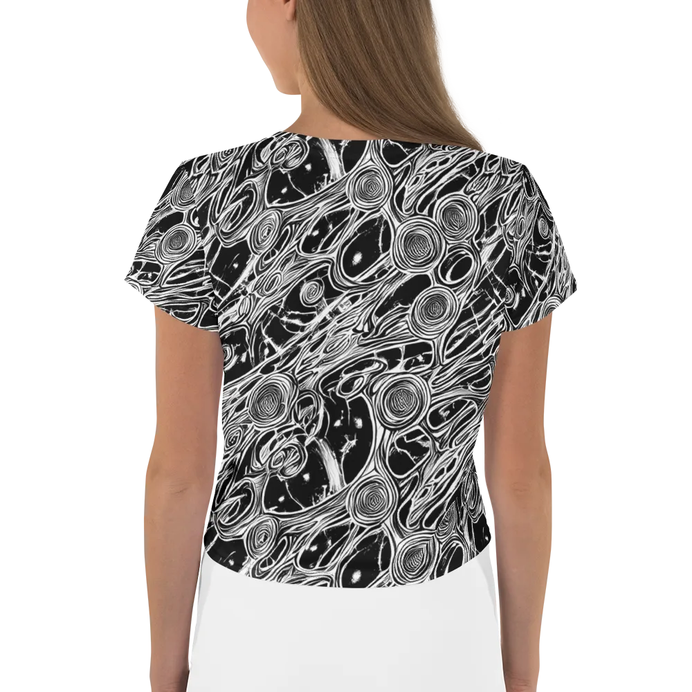 Inkwood Spiral on Crop Tee — Back