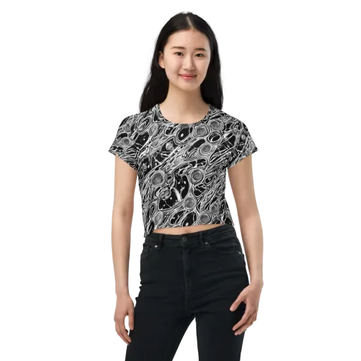 Inkwood Spiral on a Crop Tee