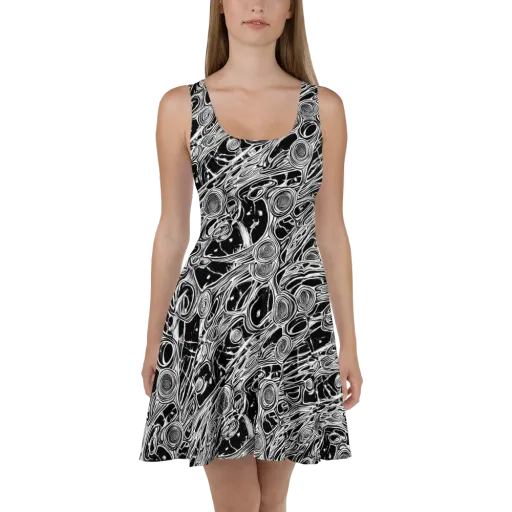 Inkwood Spiral on a Skater Dress
