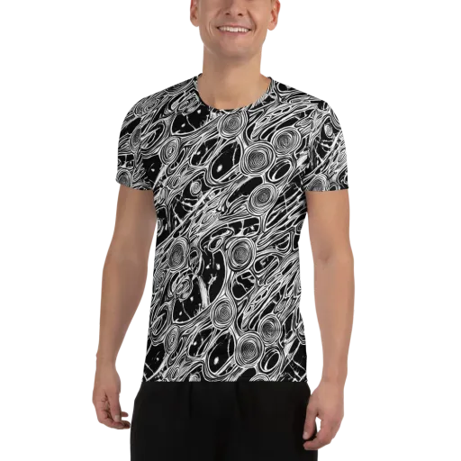 Inkwood Spiral on a Men's Athletic T-Shirt