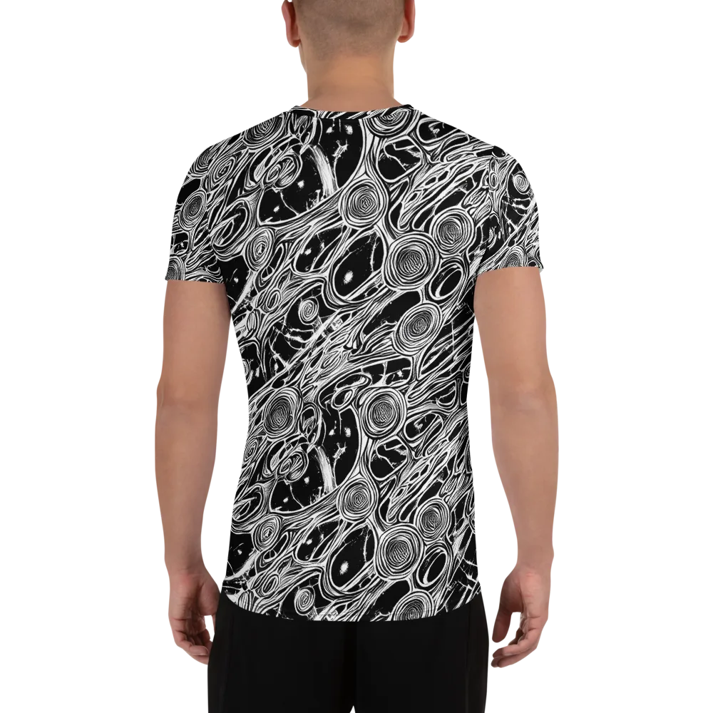 Inkwood Spiral on Men's Athletic T-Shirt — Back