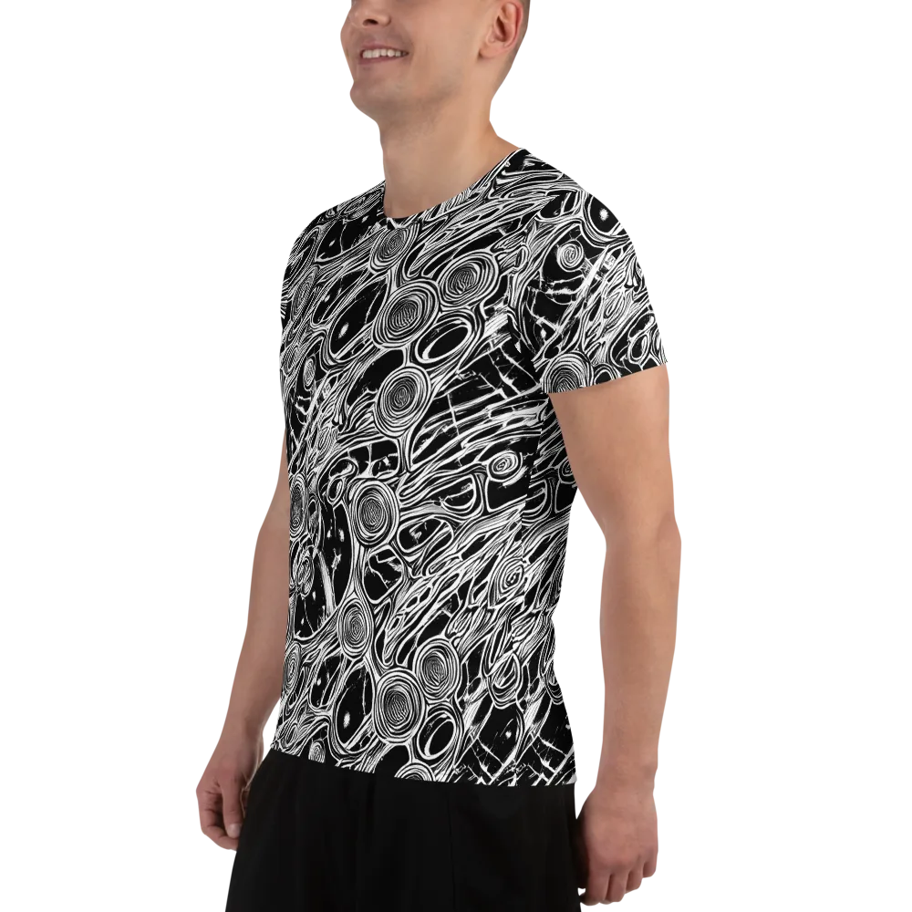 Inkwood Spiral on Men's Athletic T-Shirt — Left