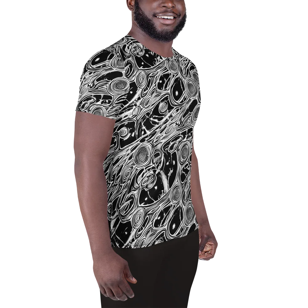 Inkwood Spiral on Men's Athletic T-Shirt — Right