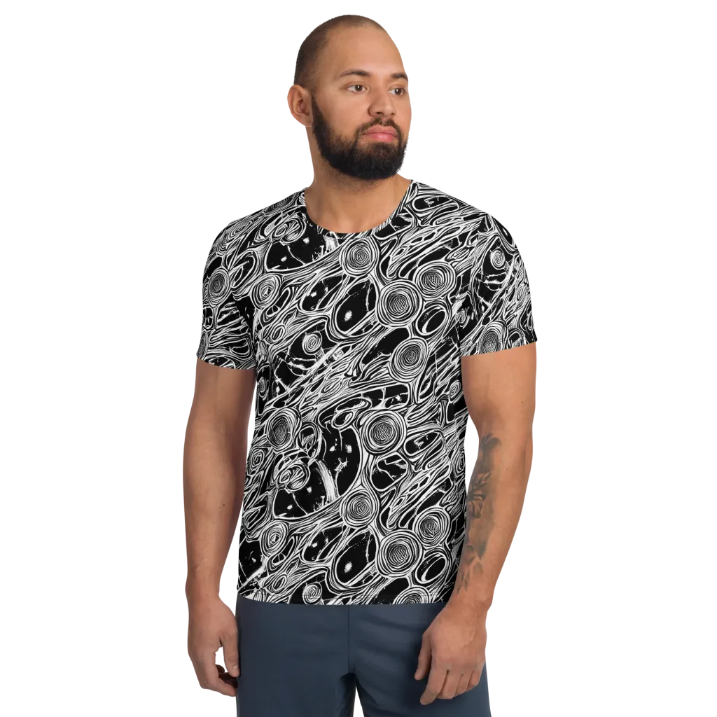 Inkwood Spiral on Men's Athletic T-Shirt — Front