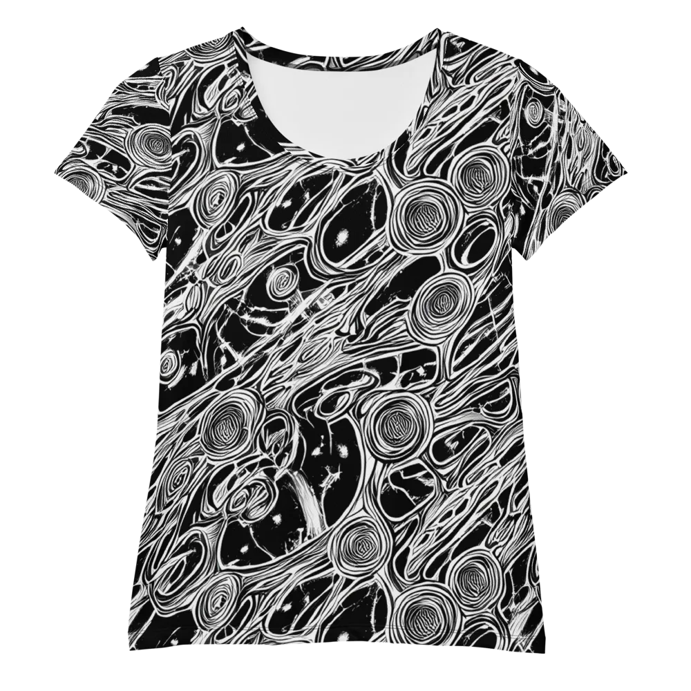 Inkwood Spiral on Women's Athletic T-Shirt — Front