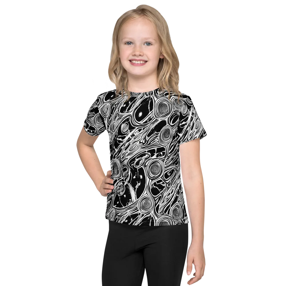 Inkwood Spiral on Kids Crew Neck T-Shirt — Front