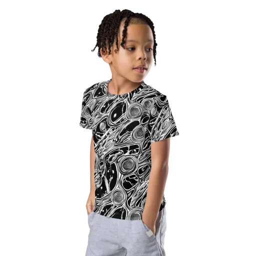 Inkwood Spiral on a Kids Crew Neck T-Shirt