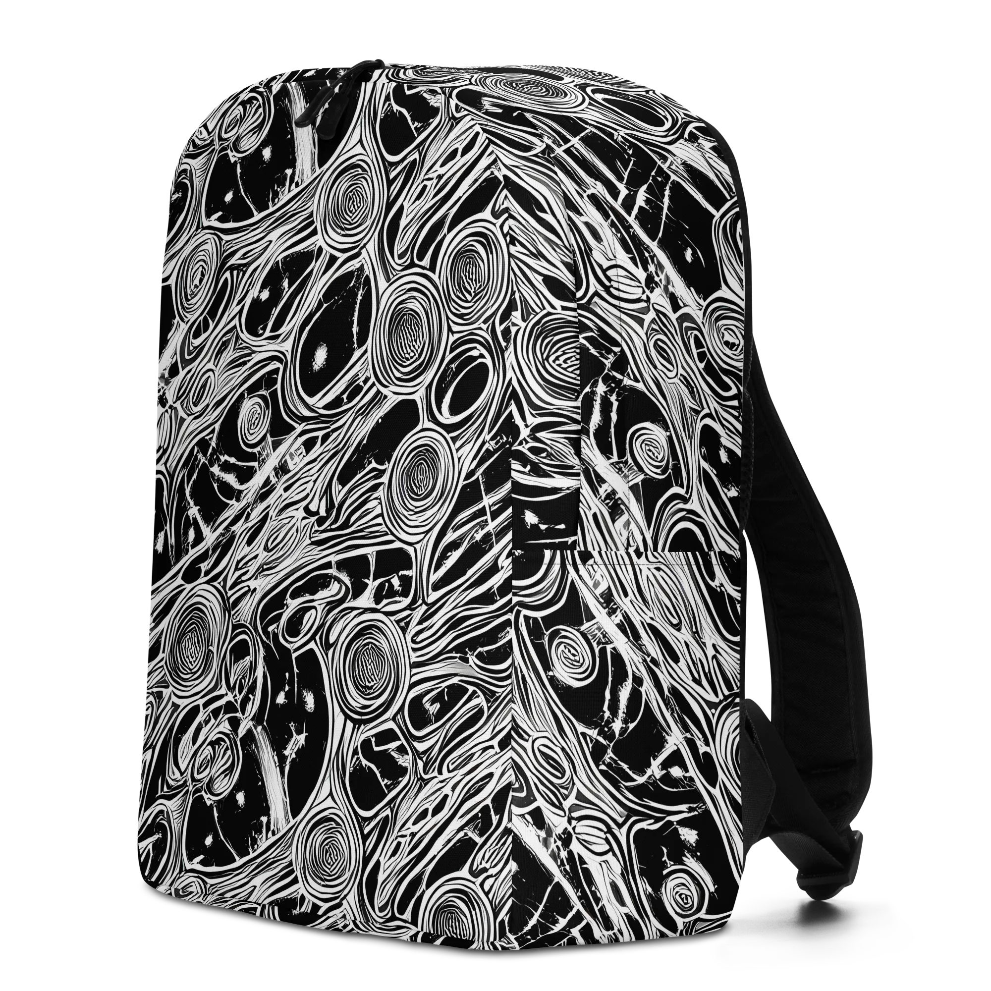 Inkwood Spiral on Minimalist Backpack — Left