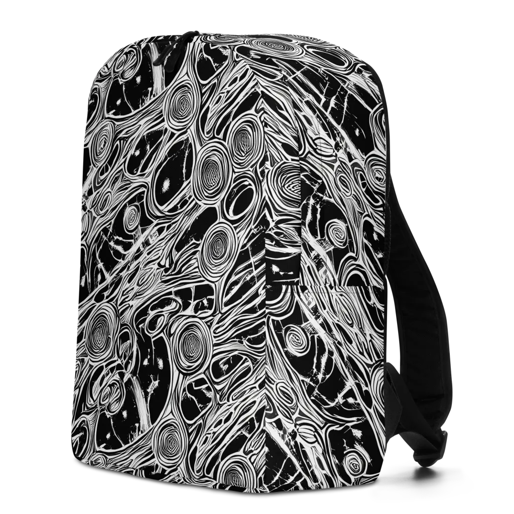 Inkwood Spiral on Minimalist Backpack — Left