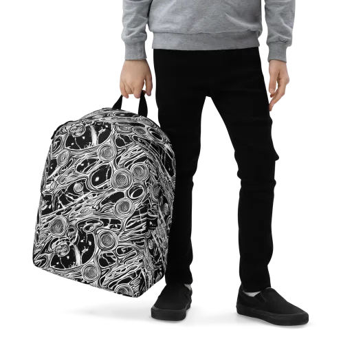 Inkwood Spiral on a Minimalist Backpack