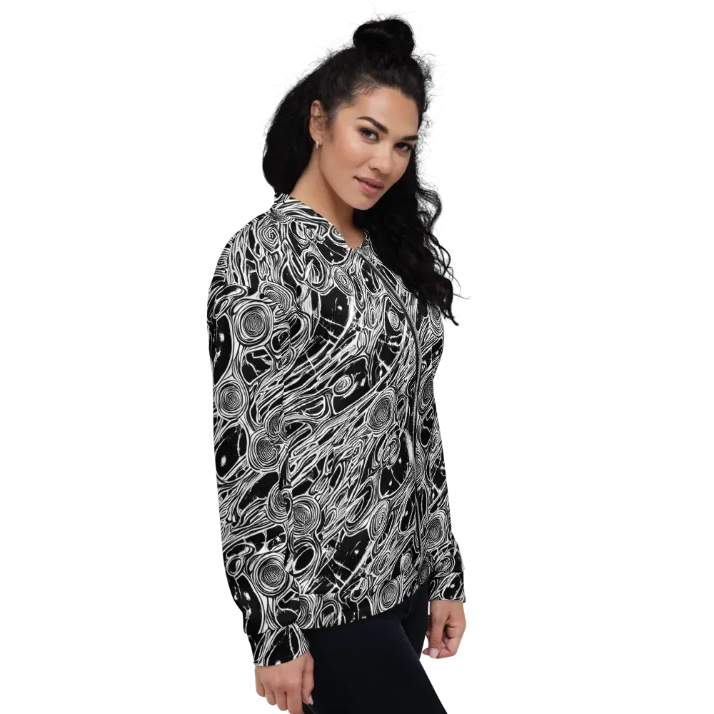 Inkwood Spiral on Bomber Jacket — Right
