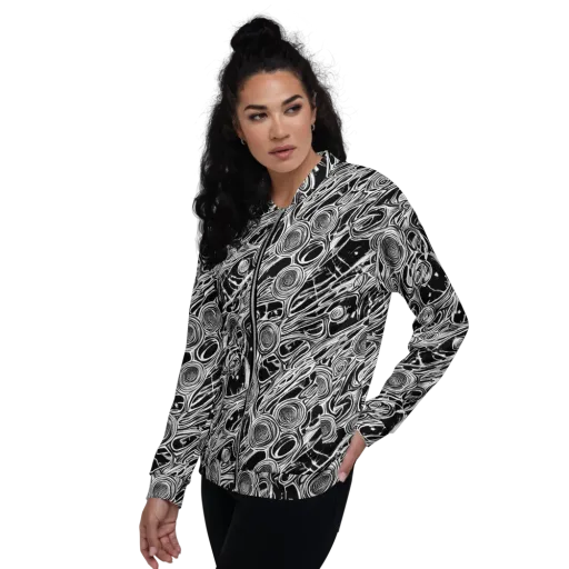 Inkwood Spiral on a Bomber Jacket