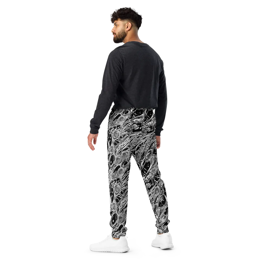 Inkwood Spiral on Men's Joggers — Back