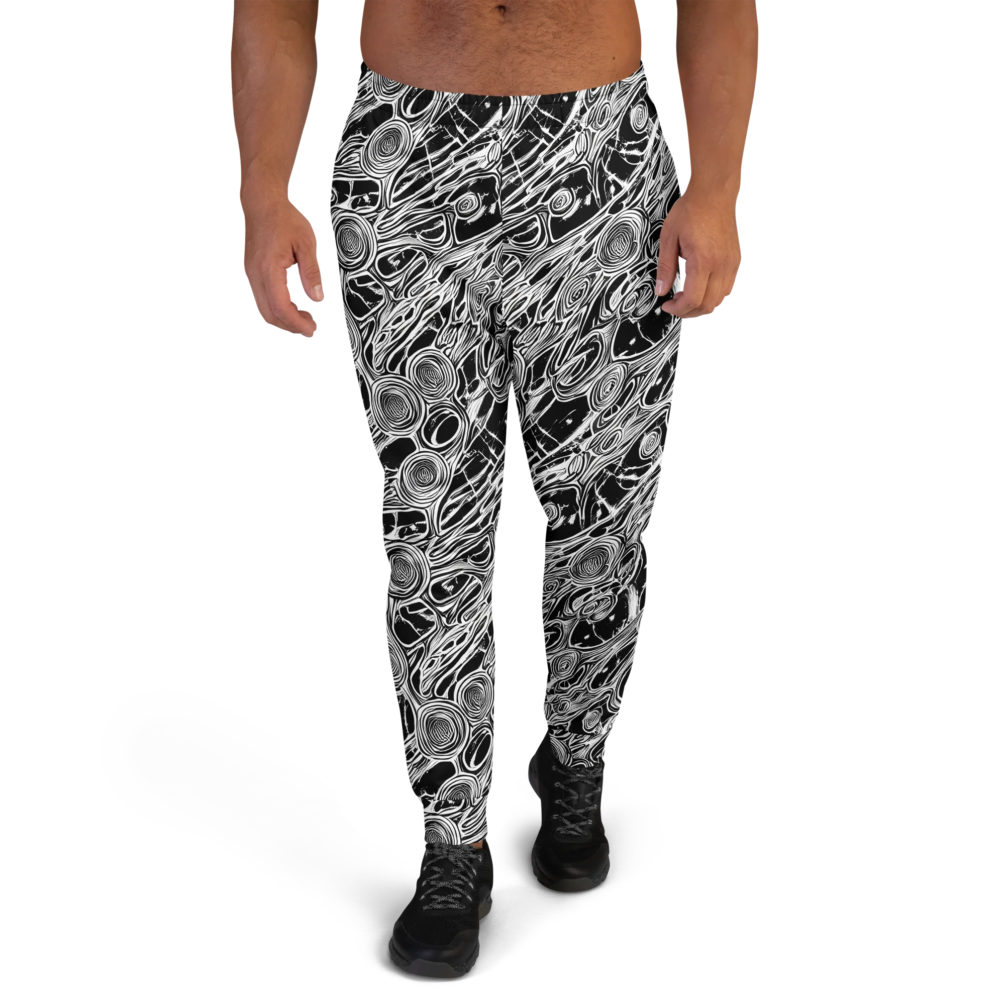 Inkwood Spiral on Men's Joggers — Front