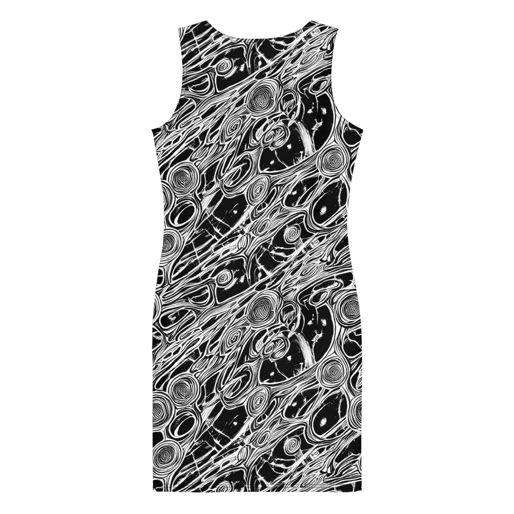 Inkwood Spiral on Bodycon Dress — Back