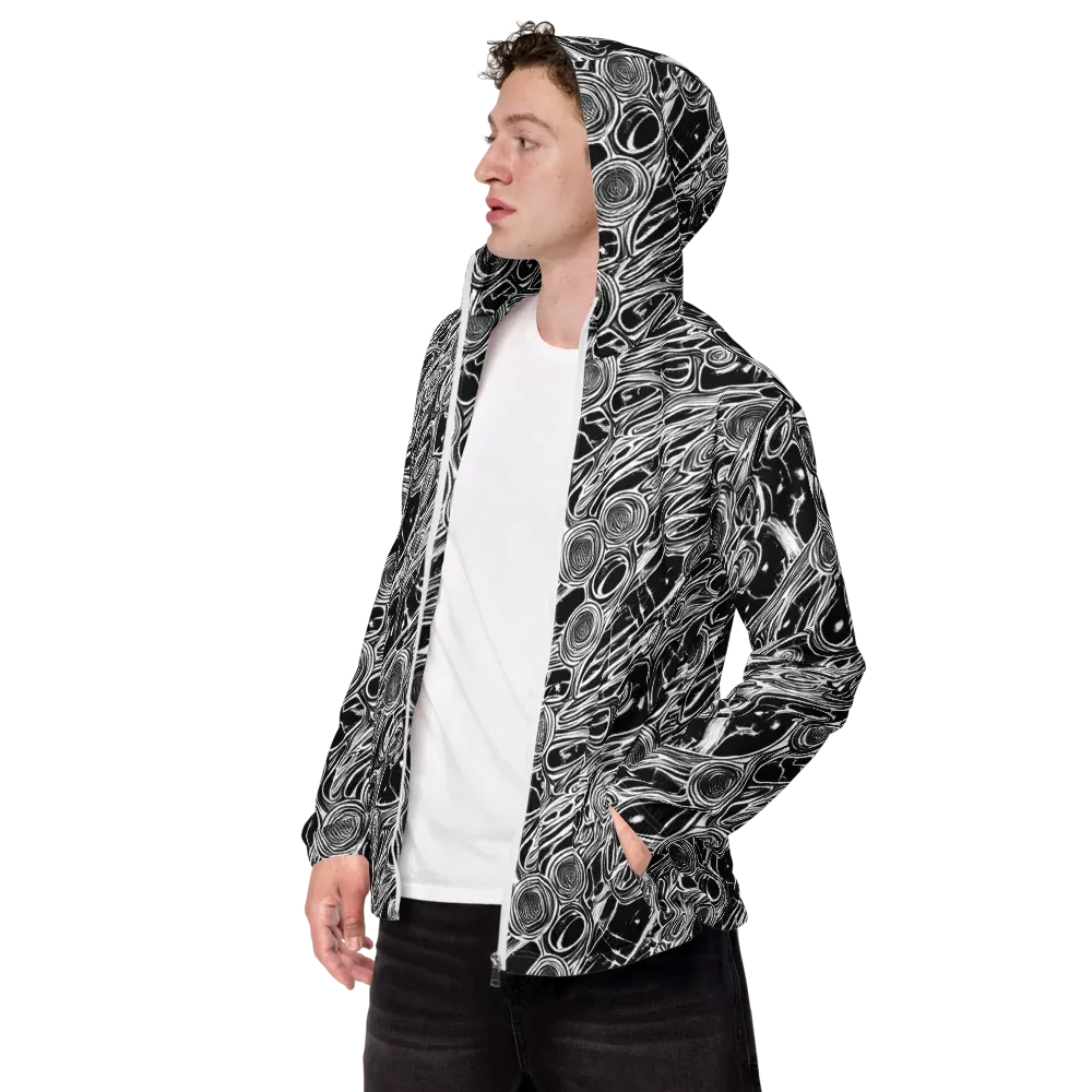 Inkwood Spiral on Men's Windbreaker — Left Front