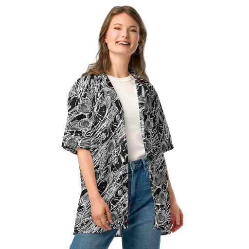 Inkwood Spiral on a Button Shirt