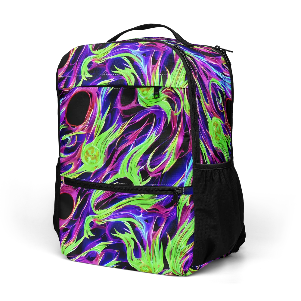 Lime After Dark on Utility Backpack — Left Front
