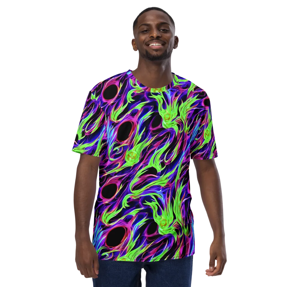 Lime After Dark on Men's Crew Neck T-Shirt — Front