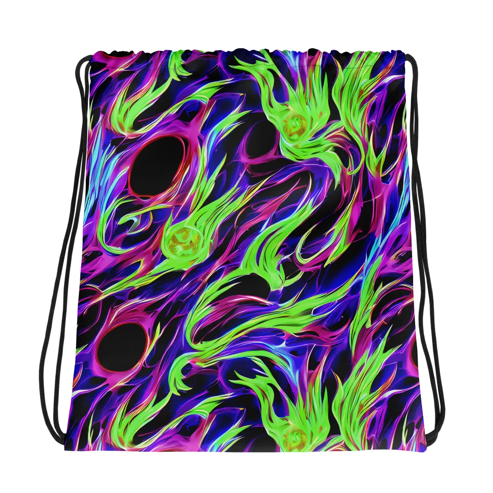 Lime After Dark on Drawstring Bag — Photo