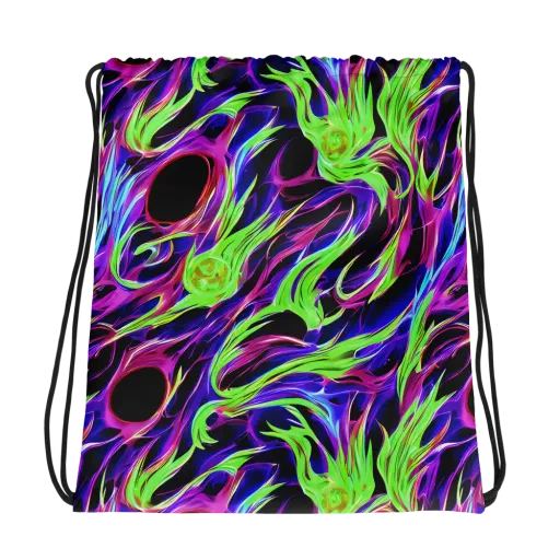Lime After Dark on a Drawstring Bag
