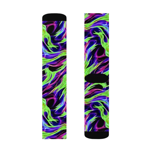 Lime After Dark on a Socks