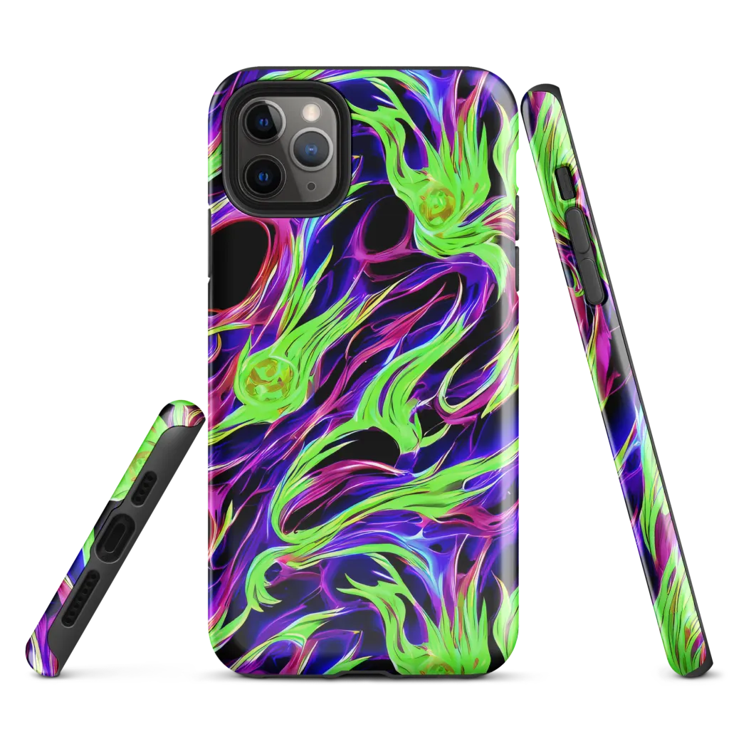 Lime After Dark on Tough Case for iPhone® — Front