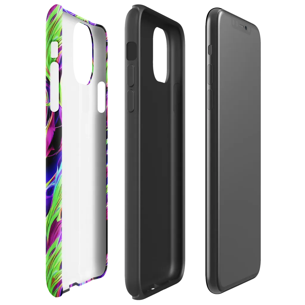 Lime After Dark on Tough Case for iPhone® — Right