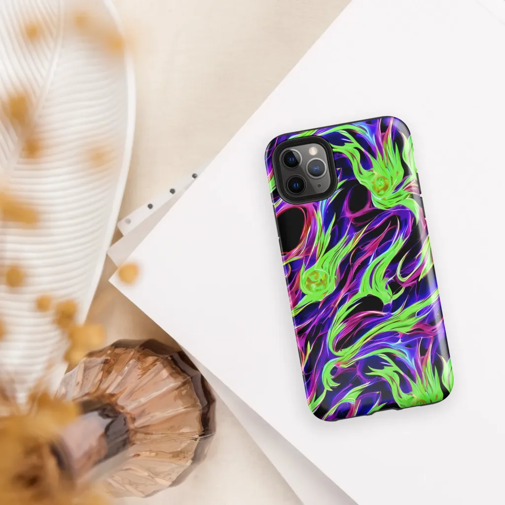Lime After Dark on Tough Case for iPhone® — Front