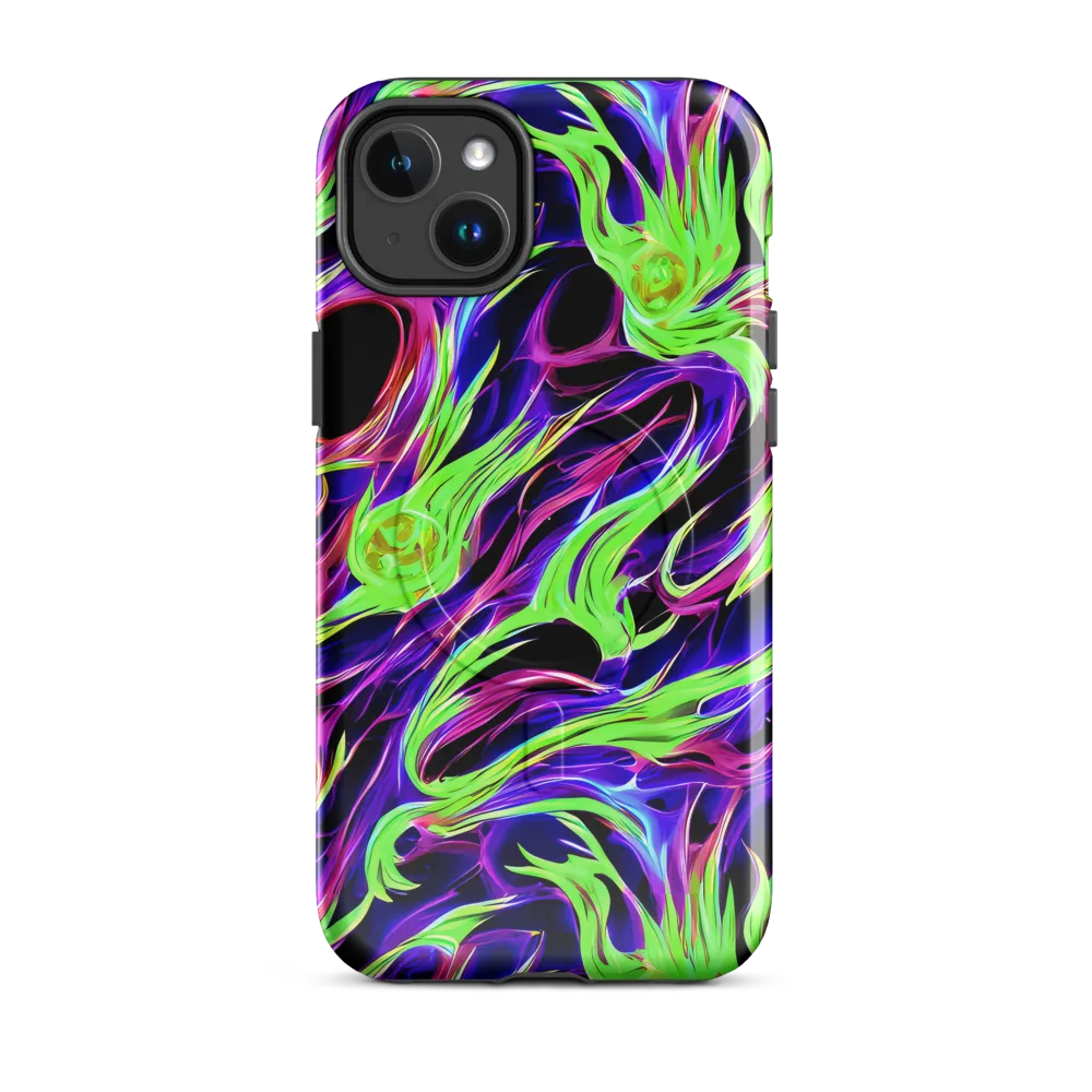 Lime After Dark on MagSafe Tough Case for iPhone® — Front