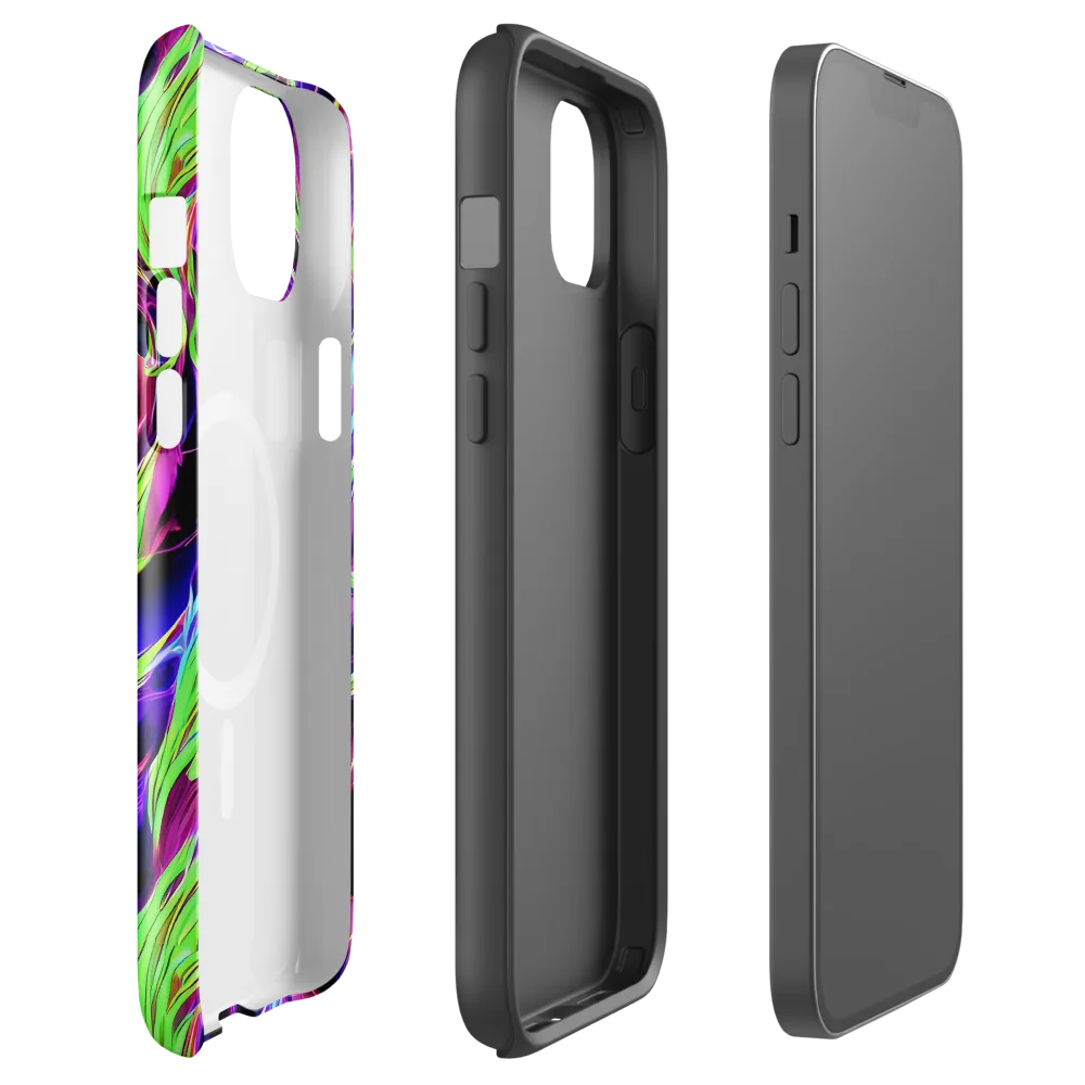 Lime After Dark on MagSafe Tough Case for iPhone® — Front
