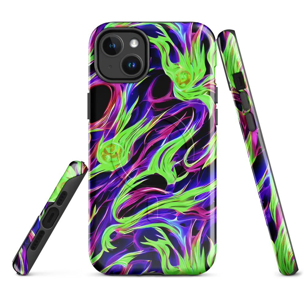 Lime After Dark on MagSafe Tough Case for iPhone® — Front
