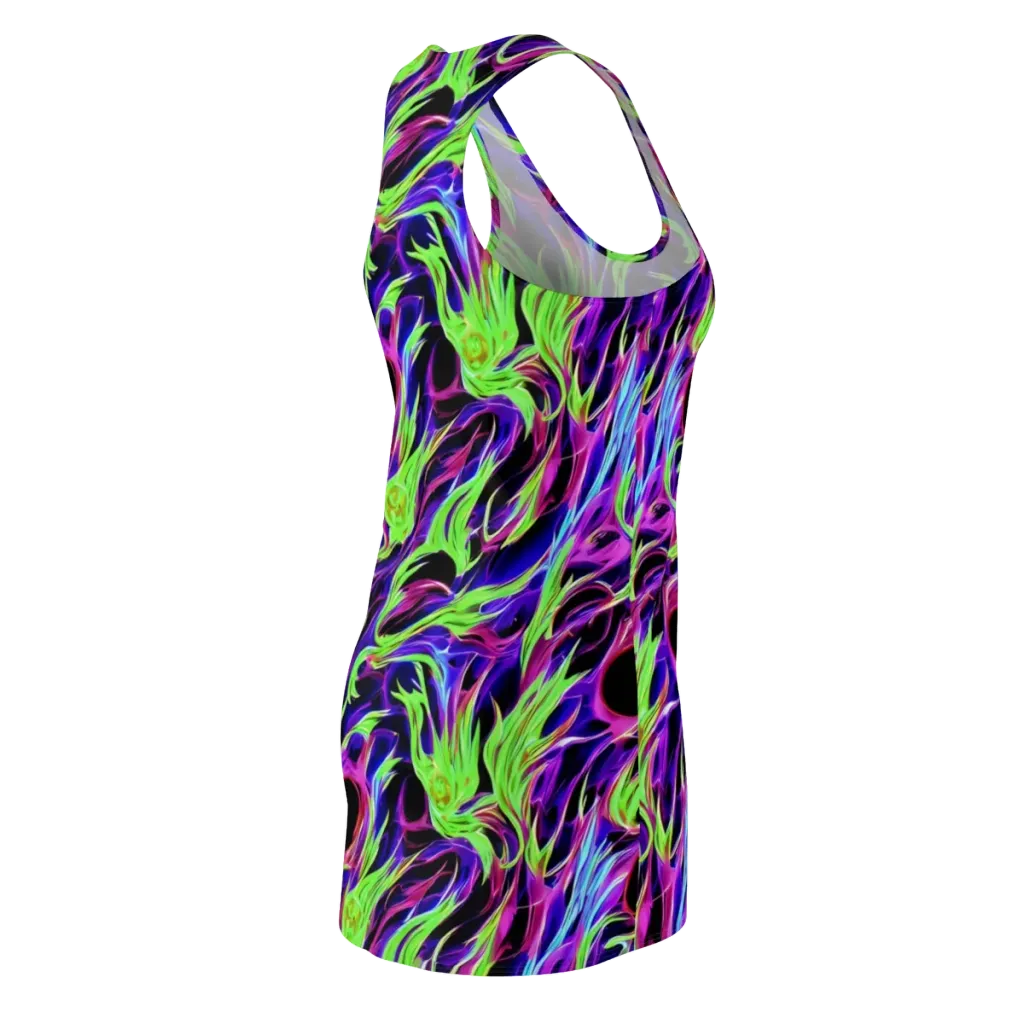 Lime After Dark on Racerback Dress — Back Side