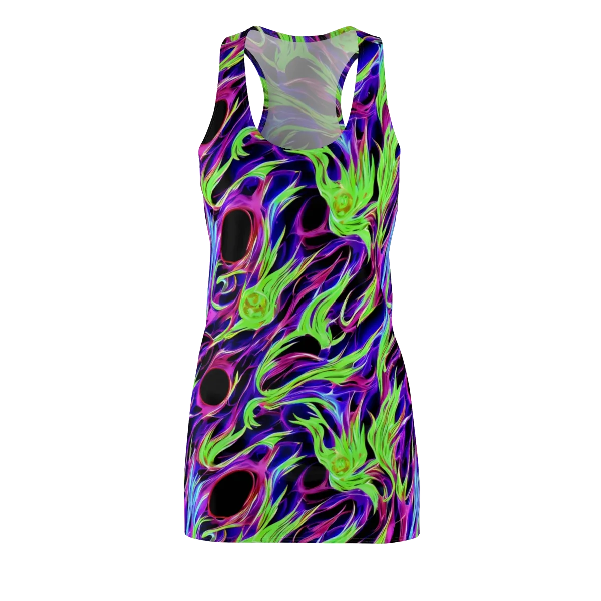 Lime After Dark on Racerback Dress — Front