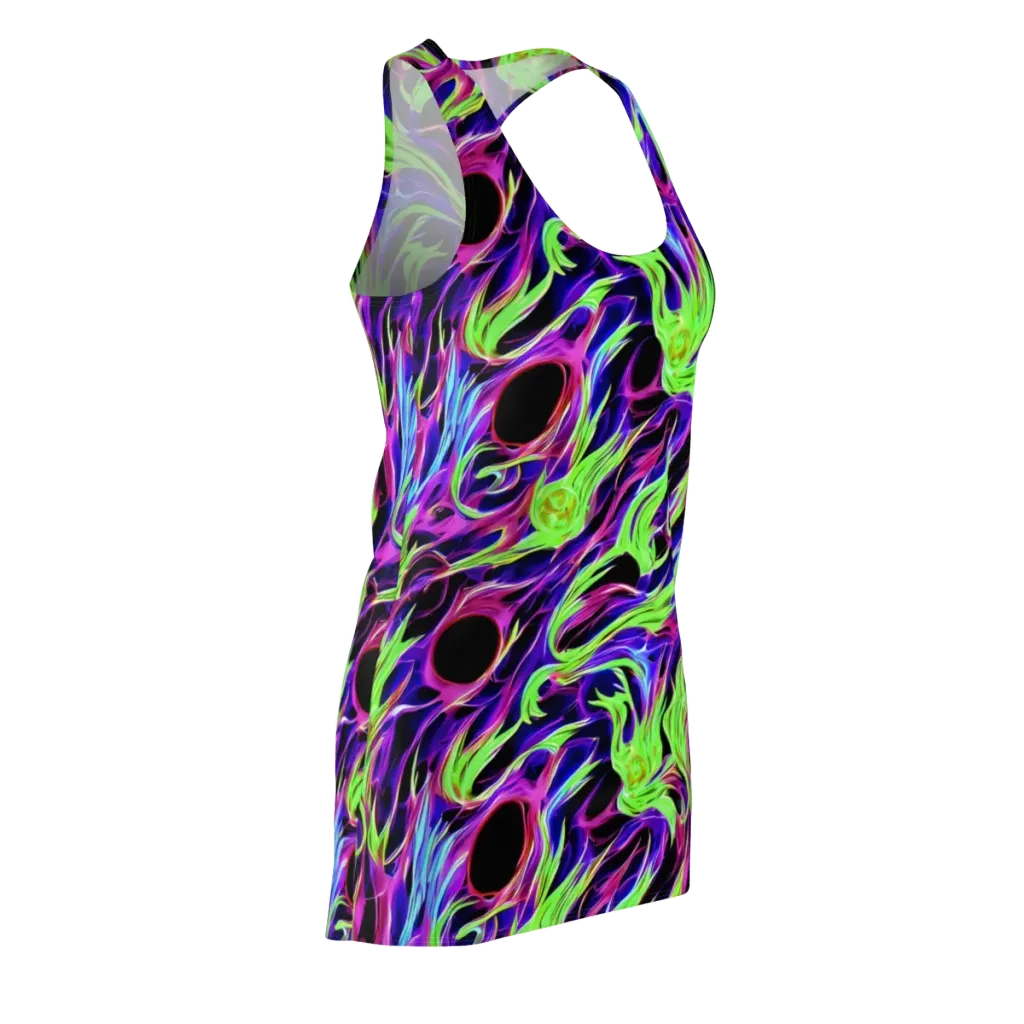 Lime After Dark on Racerback Dress — Front Side