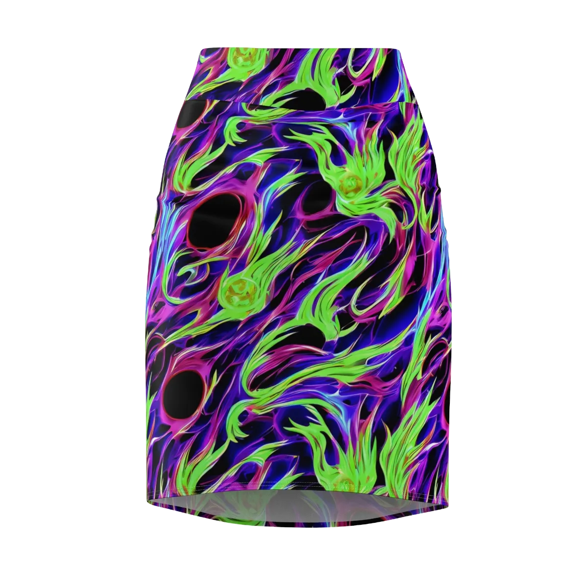 Lime After Dark on Pencil Skirt — Front