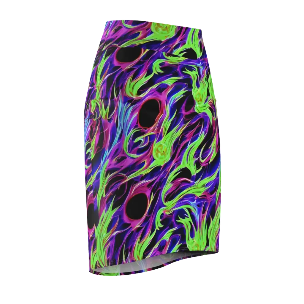 Lime After Dark on Pencil Skirt — Front Side
