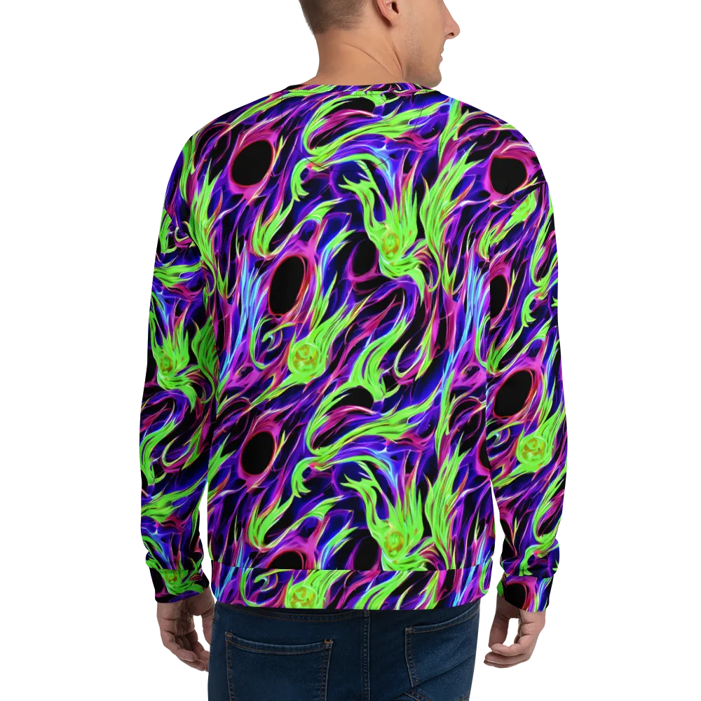 Lime After Dark on Sweatshirt — Back