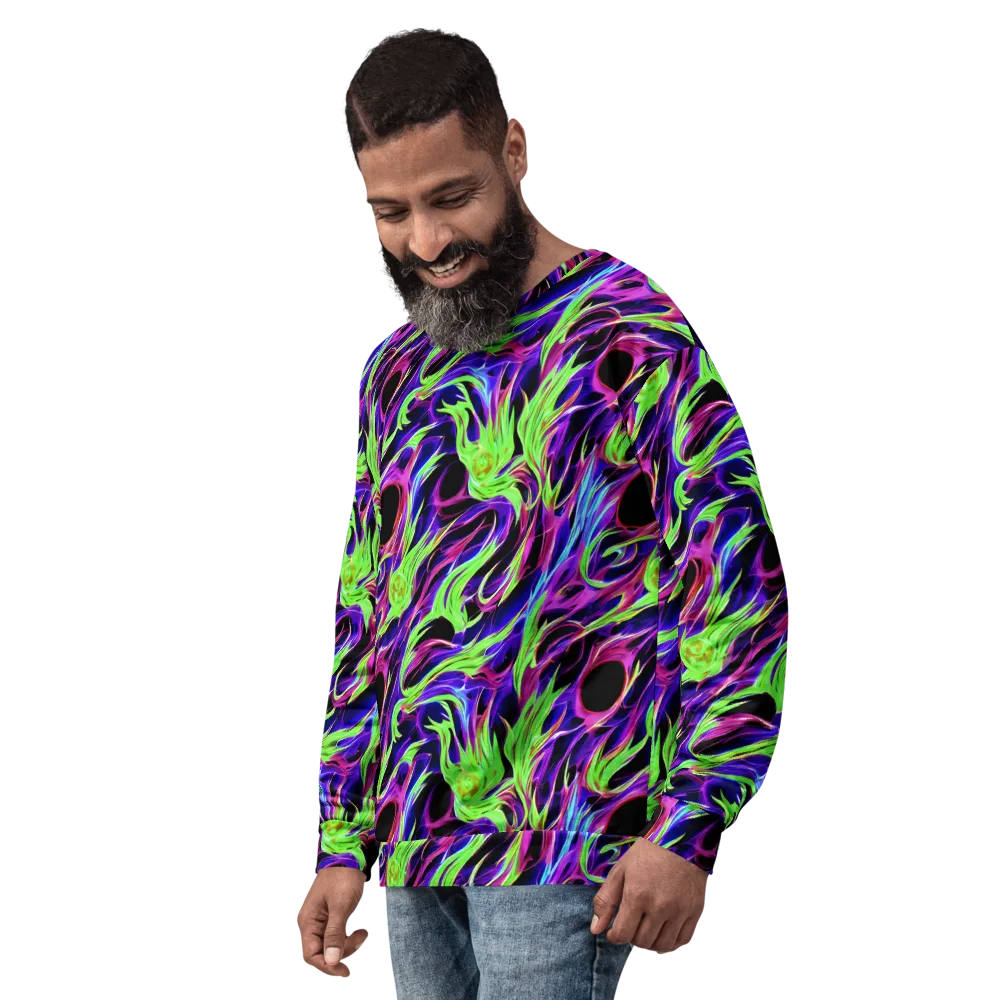 Lime After Dark on Sweatshirt — Left Front