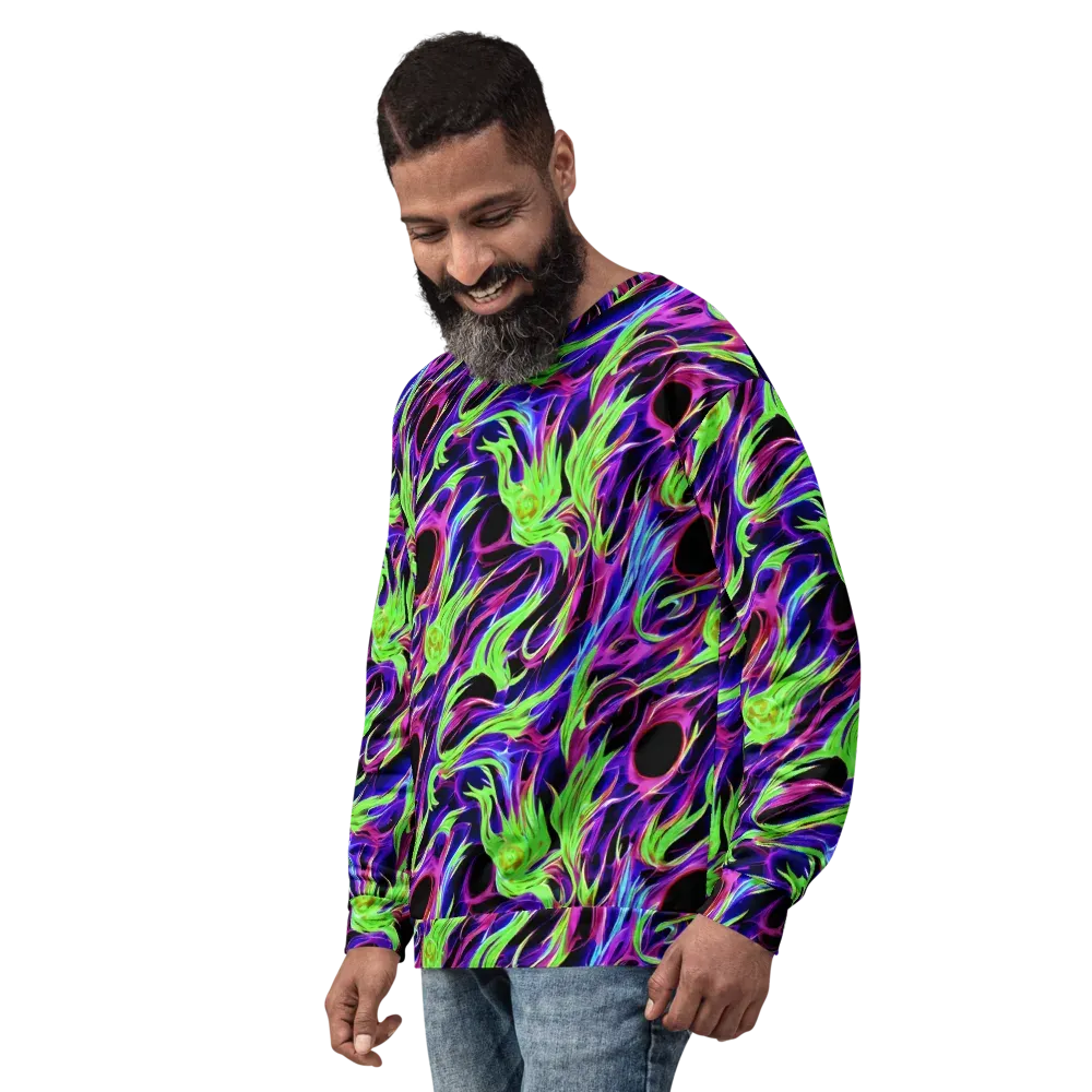 Lime After Dark on Sweatshirt — Left Front