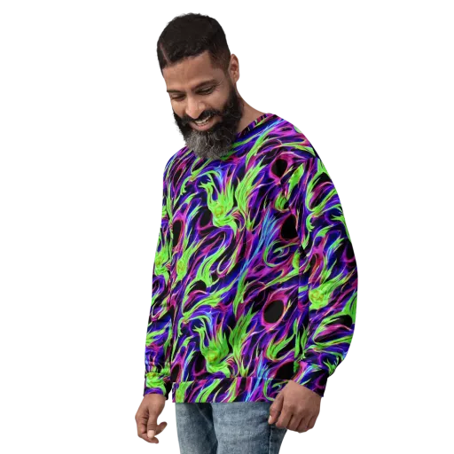 Lime After Dark on a Sweatshirt