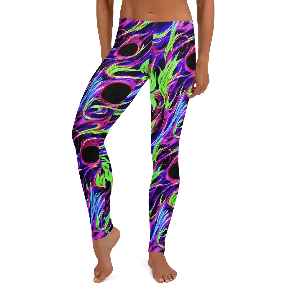 Lime After Dark on Leggings — Front
