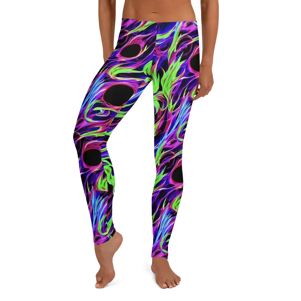 Lime After Dark on Leggings — Front