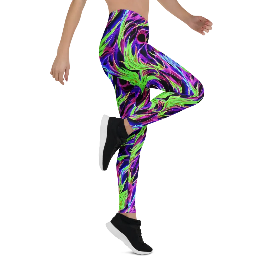 Lime After Dark on Leggings — Right