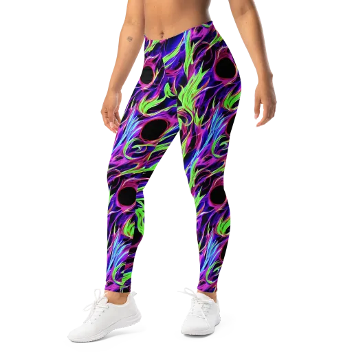 Lime After Dark on a Leggings